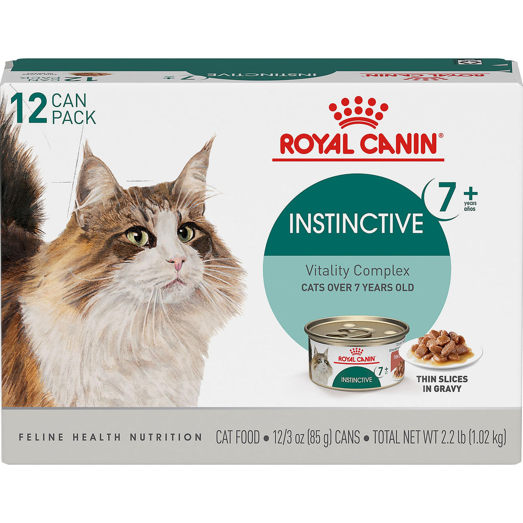 Royal Canin Feline Instinctive 7+ Thin Slices in Gravy wet cat food 24 x 85g