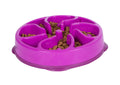 Outward Hound Fun Feeder Flower slow bowl purple medium