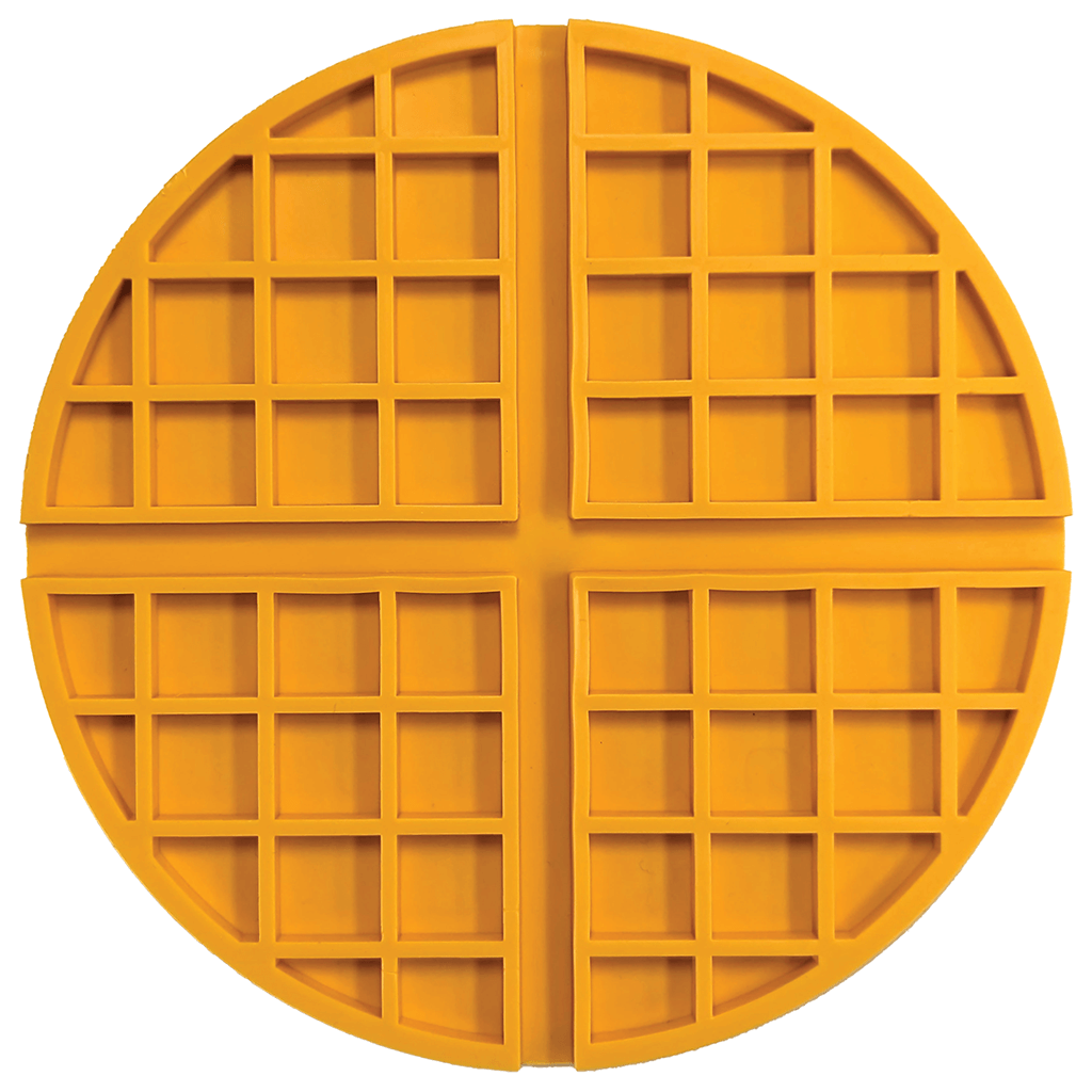 Spot Soothers Calming Lick Mat Belgian waffle design 7.5 inch dog enrichment mat
