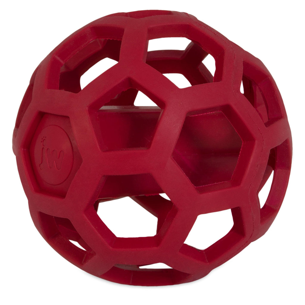 JW Hol-ee Giggler natural rubber treat-stuffable giggling dog toy