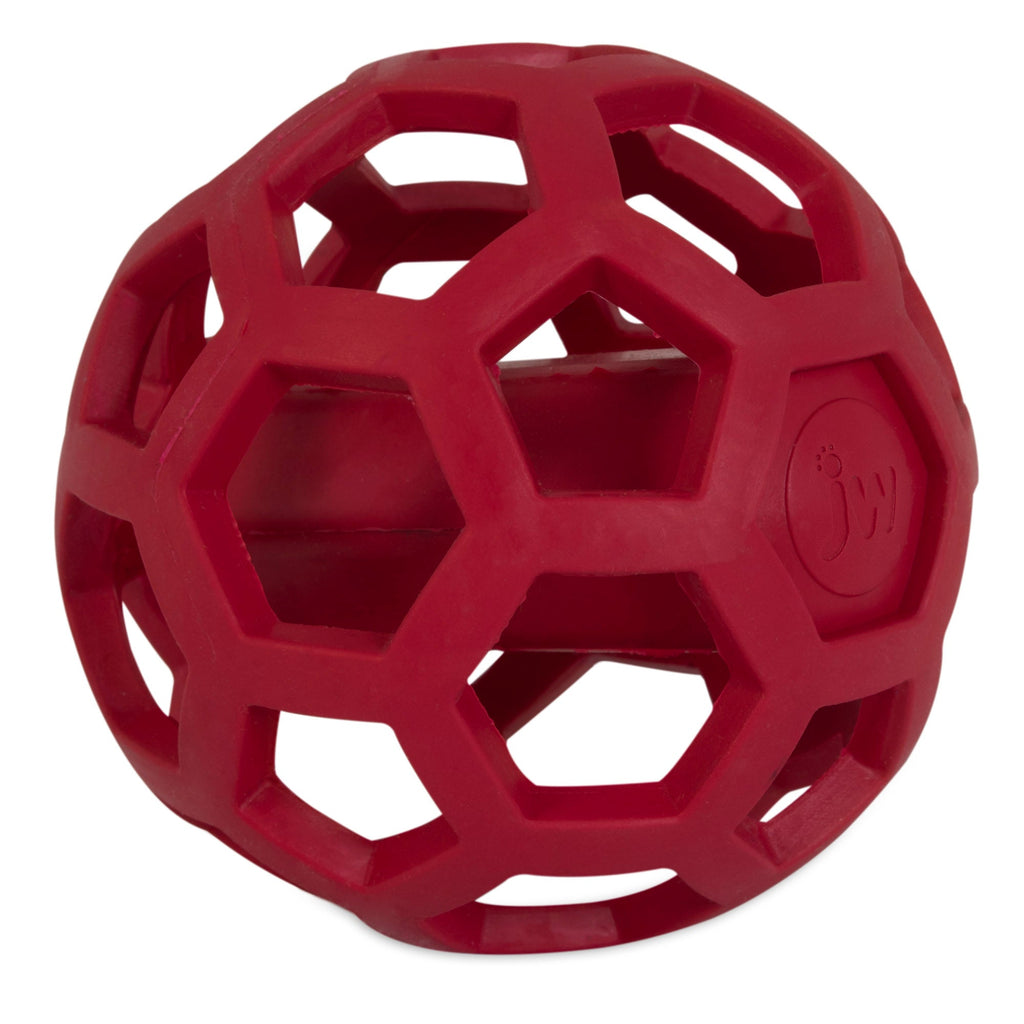 JW Hol-ee Giggler natural rubber treat-stuffable giggling dog toy