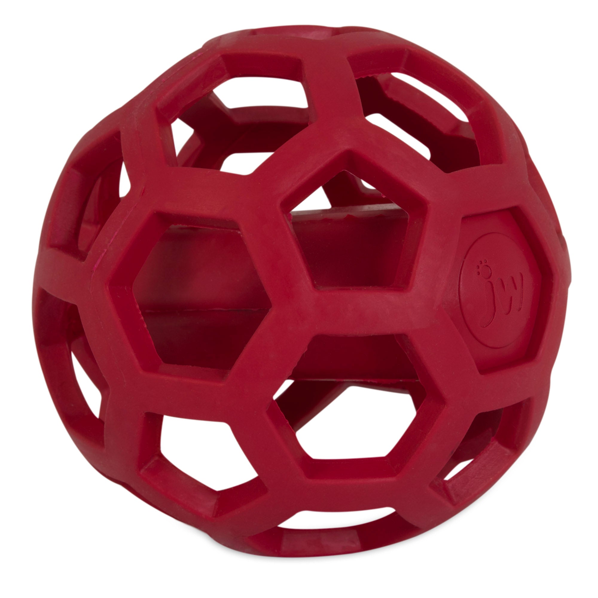 JW Hol-ee Giggler natural rubber treat-stuffable giggling dog toy