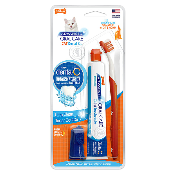 Nylabone Advanced Oral Care Dental Kit for Cats