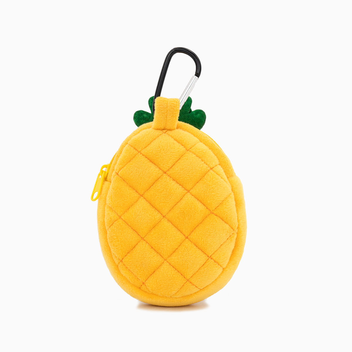 HugSmart Pooch Pouch Poop Bag Holder Pineapple soft plush dispenser with leash clip