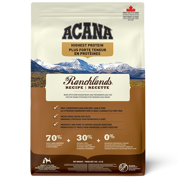 ACANA - Dog Highest Protein Ranchlands 2 kg