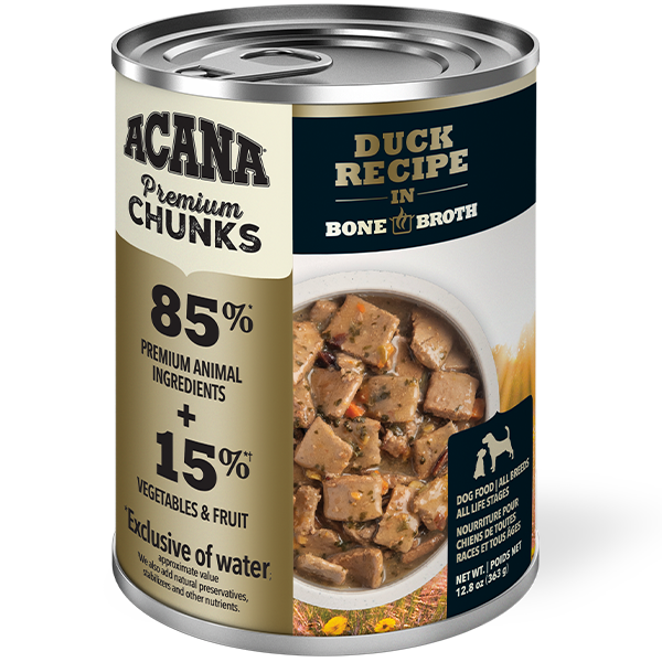ACANA Dog Premium Chunks Duck in Bone Broth 363g