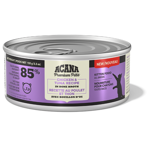 ACANA Premium Pate Chicken & Tuna in Bone Broth — Kitten (12 x 155g)