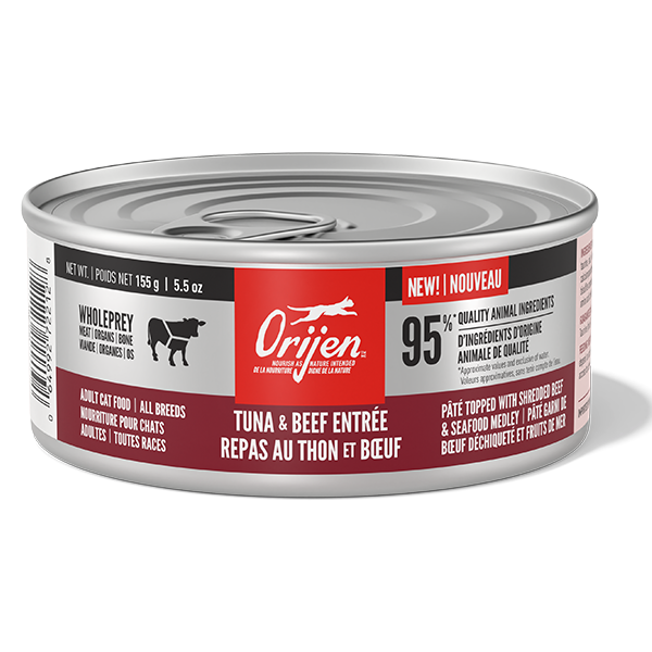 ORIJEN Cat Tuna, Salmon & Beef Entrée Wet Cat Food (155g)