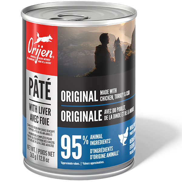 ORIJEN Dog Original Pâté with Liver Wet Dog Food 12 x 363g