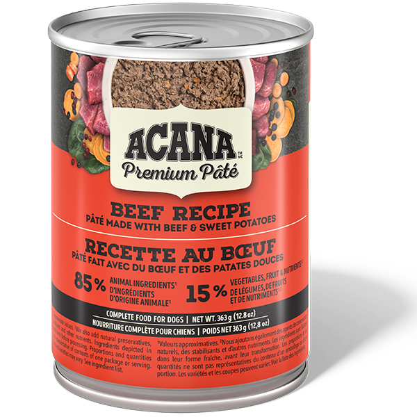 ACANA Premium Pâté Beef Wet Dog Food (12 x 363 g)