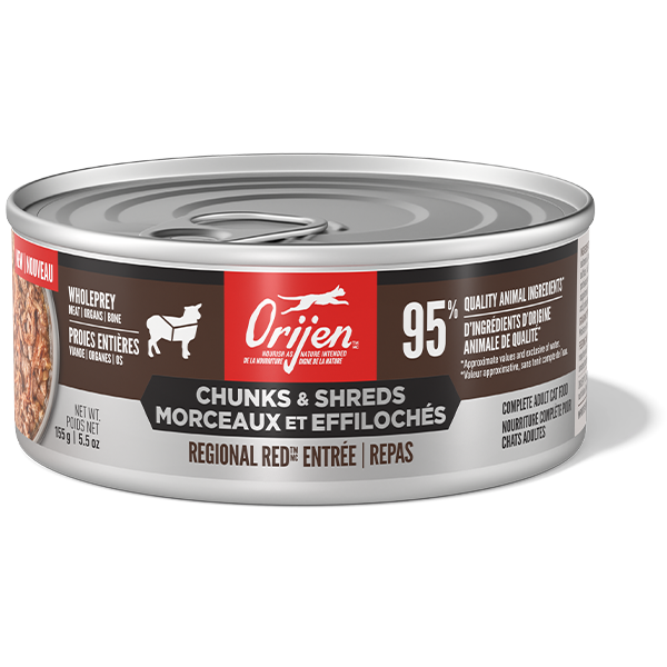 ORIJEN Cat Chunks & Shreds Regional Red Entree 155g (Case of 12)