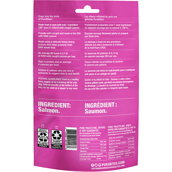 PureBites Freeze-Dried Salmon Dog Treats 33g