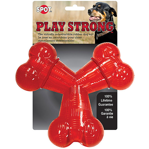 Spot Play Strong Rubber Y-Bone – 6 in
