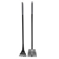 Petmate Clean Response aluminum rake and pan outdoor dog waste cleanup set