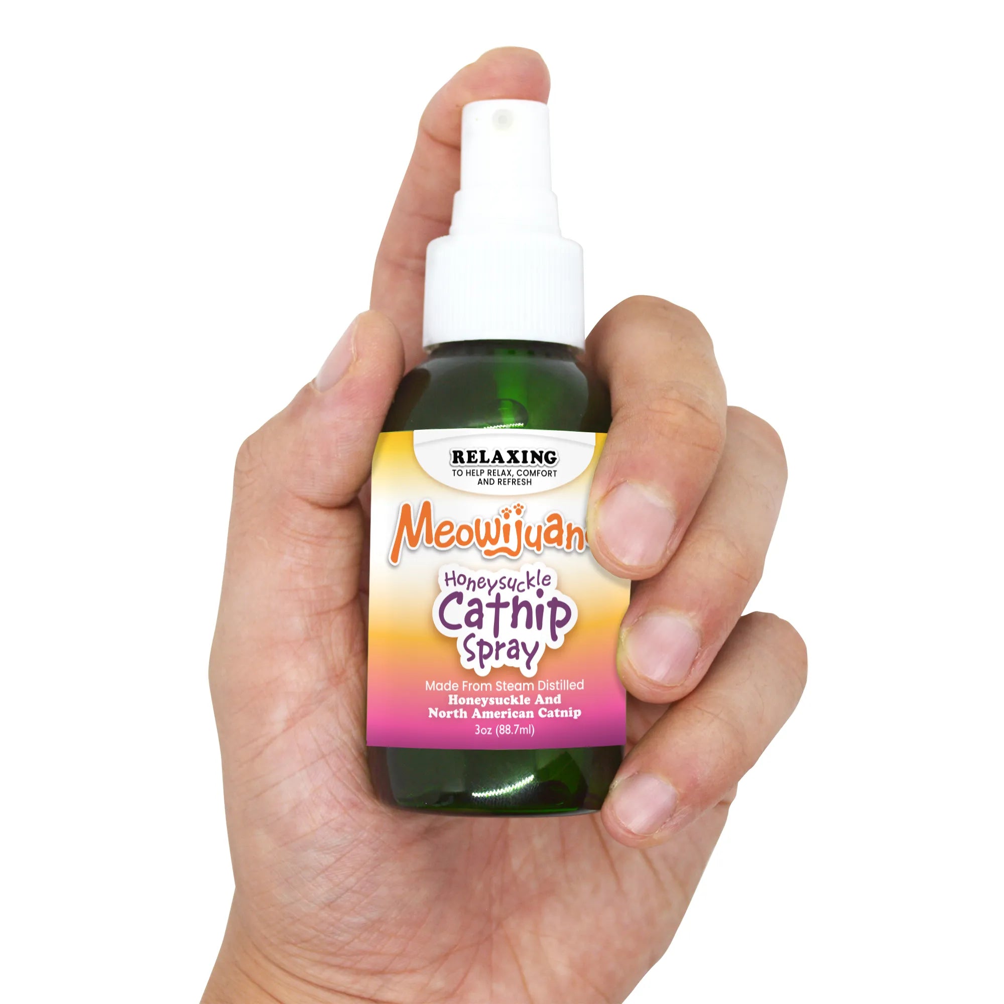 Meowijuana Catnip and Honeysuckle Spray 3 oz bottle