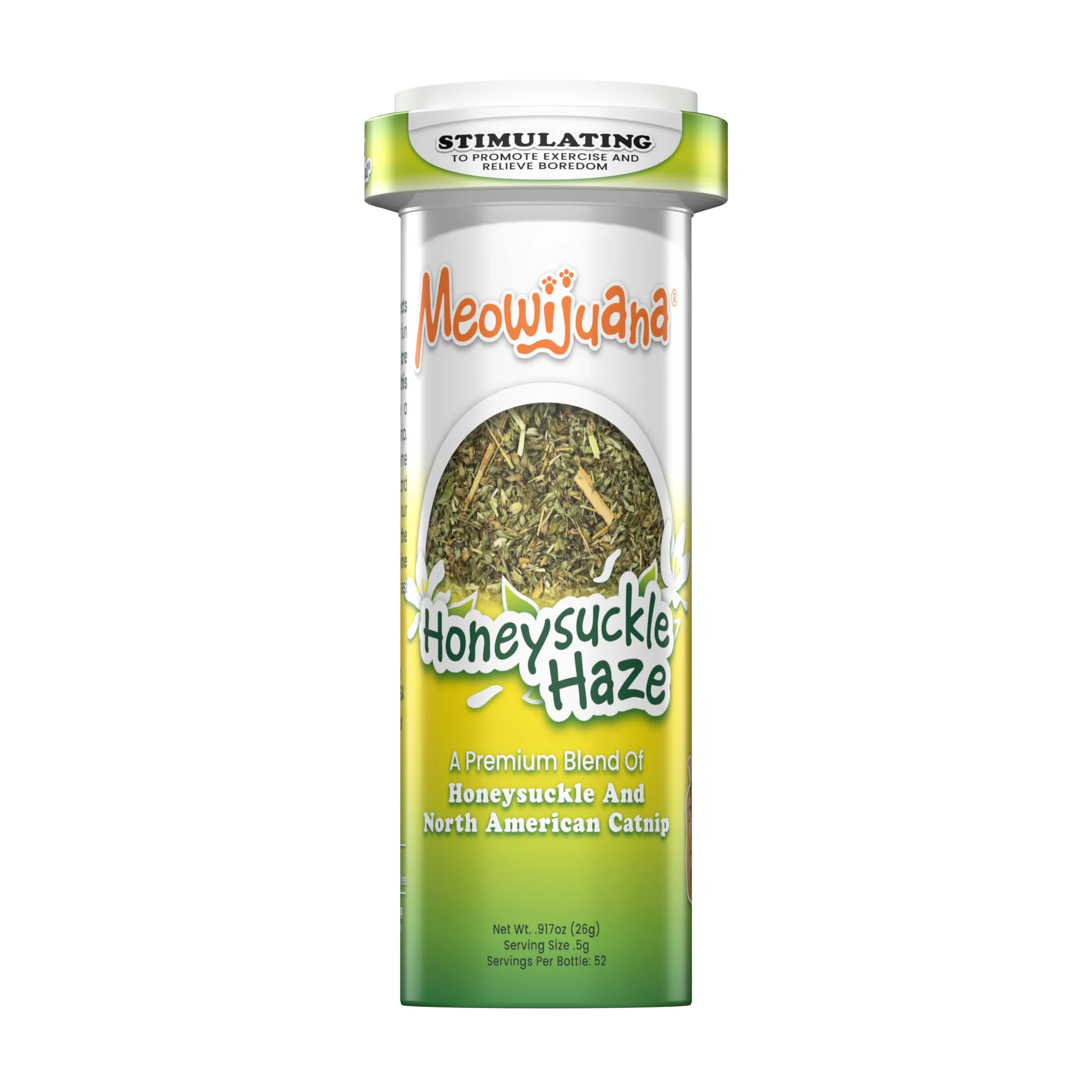 Meowijuana Honeysuckle Haze honeysuckle and organic catnip blend for cats