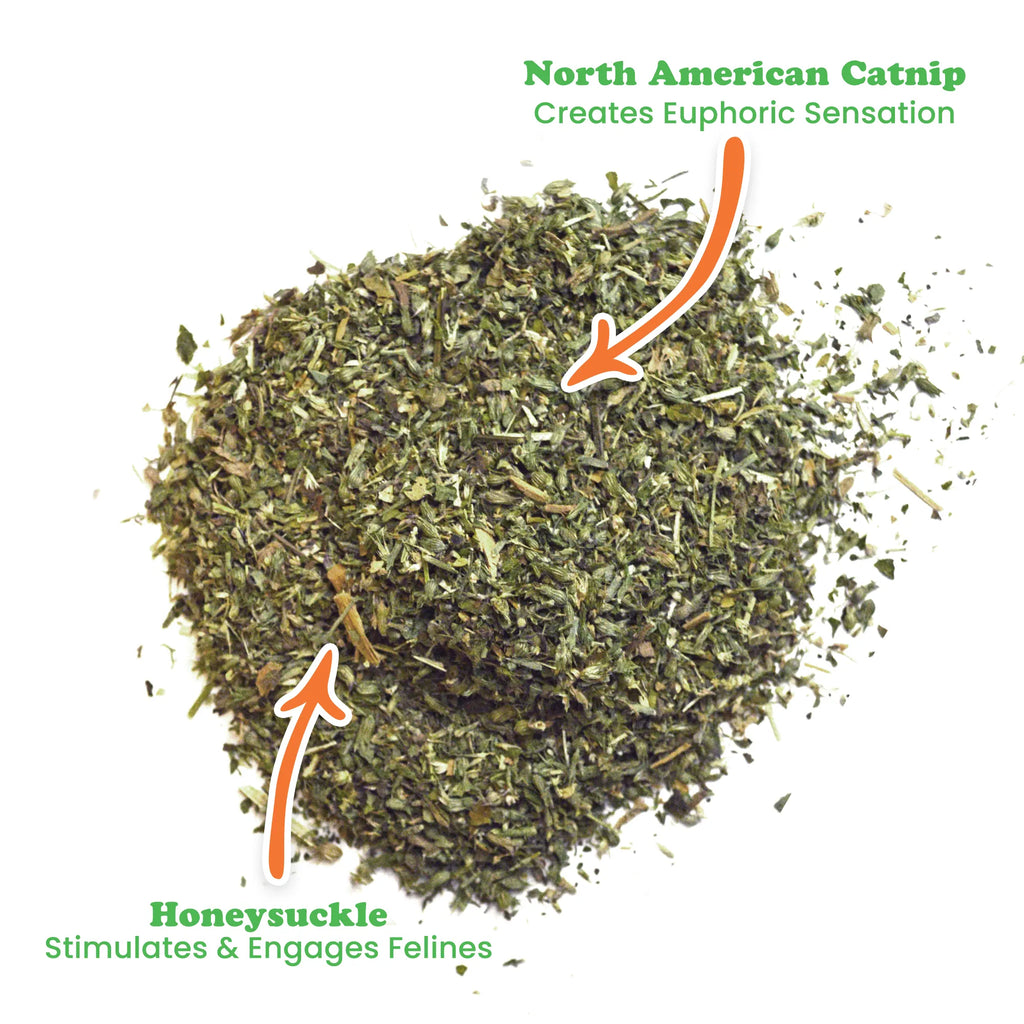 Meowijuana Honeysuckle Haze honeysuckle and organic catnip blend for cats