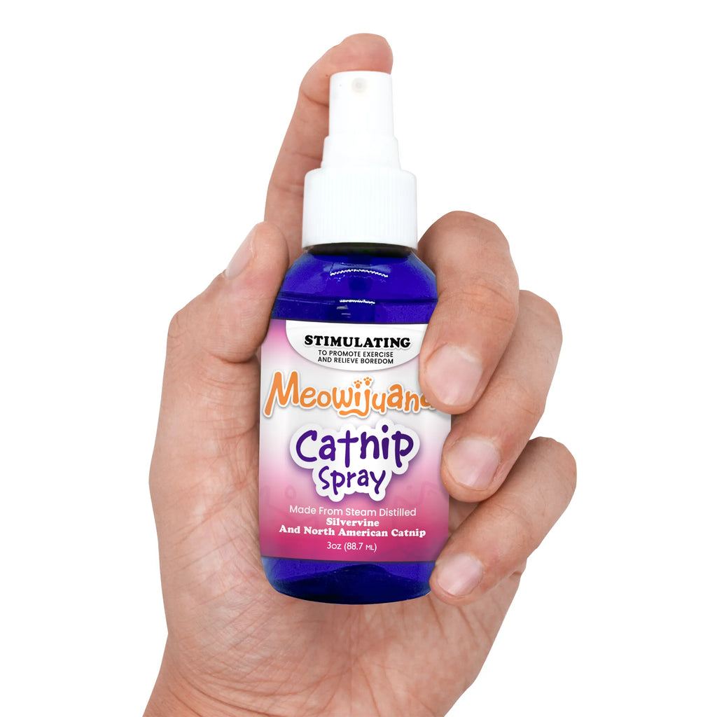 Meowijuana Catnip and Silvervine Spray 3 oz bottle