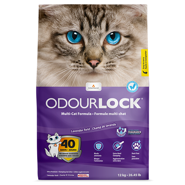Intersand - OdourLock Cat Litter Lavender Field 12kg