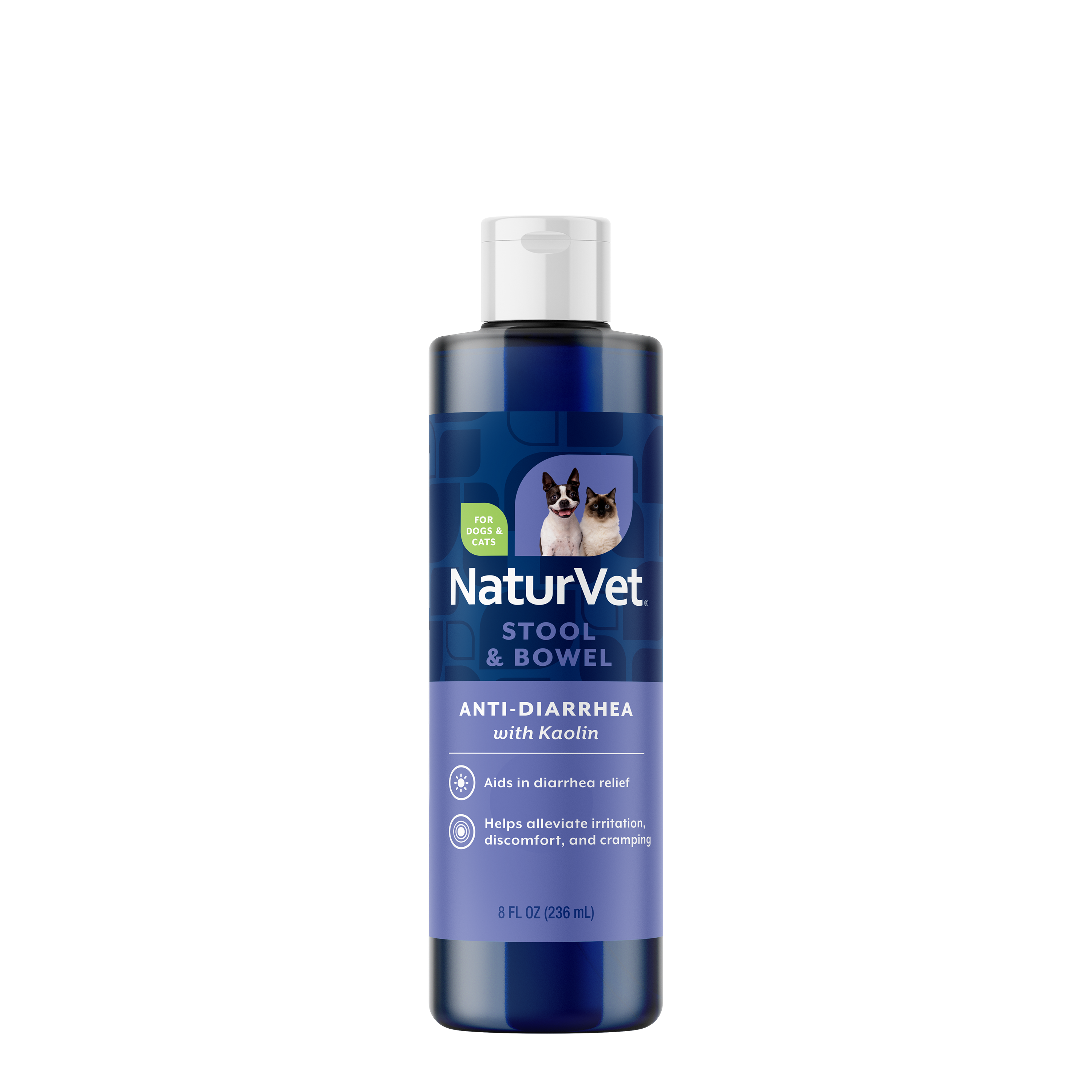 NaturVet Anti-Diarrhea Liquid with Kaolin for dogs and cats 8 oz