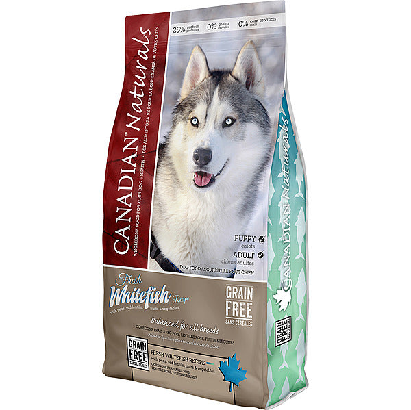 Canadian Naturals Grain-Free Fresh Whitefish Dry Dog Food 25 lb