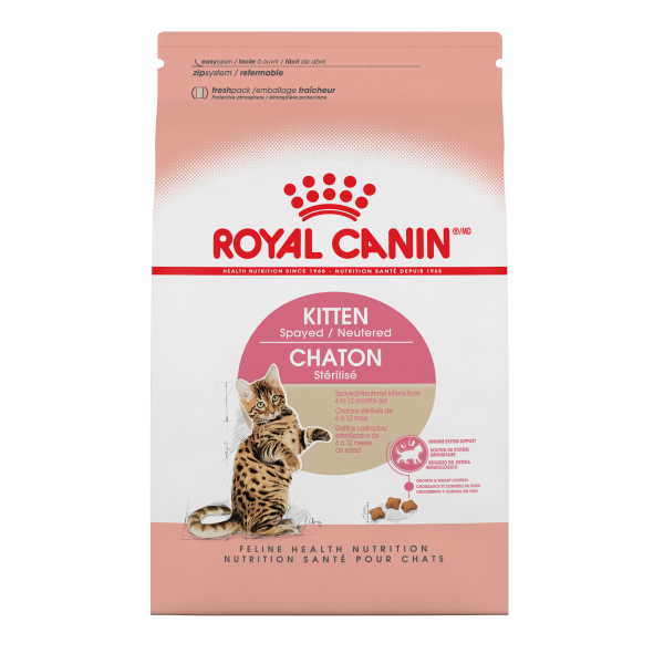 Royal Canin Feline Health Nutrition Spayed/Neutered Kitten Dry Cat Food 2.5 lb