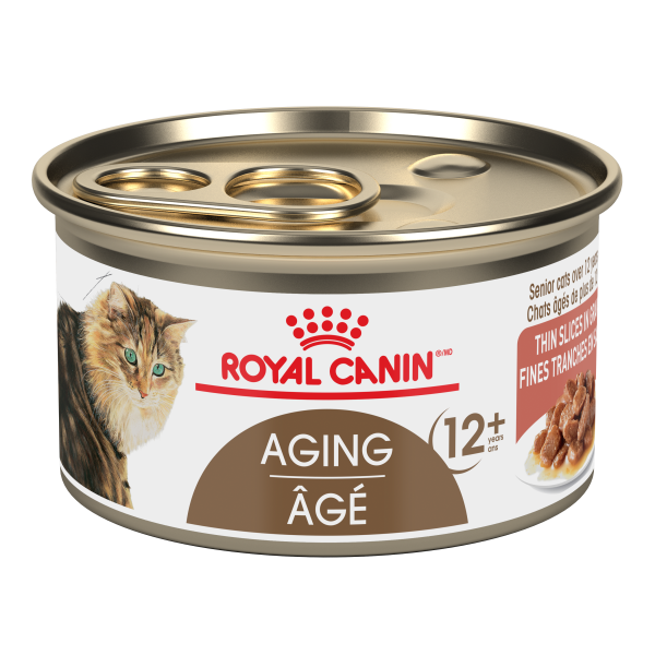 Royal Canin Feline Health Nutrition Aging 12+ Thin Slices in Gravy 24/85g