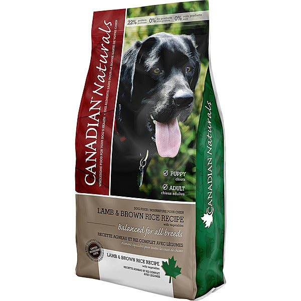 Canadian Naturals Lamb & Brown Rice Dog Food – 25 lb