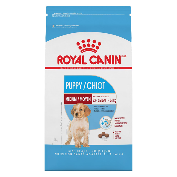 Royal Canin Size Health Nutrition Medium Breed Puppy Dry Food 30 lb