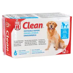 Dogit Clean Disposable Dog Diapers Small 12-pack
