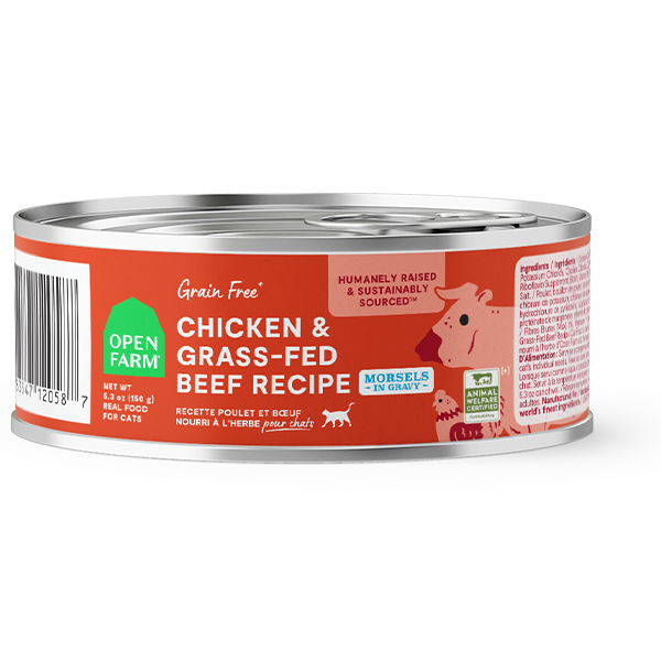 Open Farm - Cat Morsels in Gravy Chicken&Beef 12/5.3oz