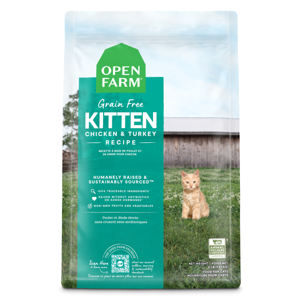 Open Farm Grain-Free Kitten Dry Cat Food 2 lb