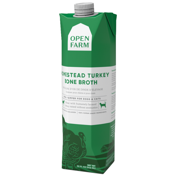 Open Farm - Dog/Cat Bone Broth Topper Hmstd Turkey 33.8 oz