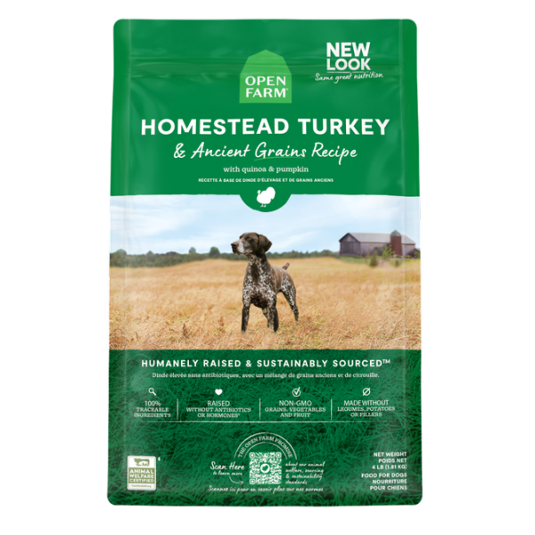 Open Farm - Dog Ancient Grain Homestead Turkey 4 lb