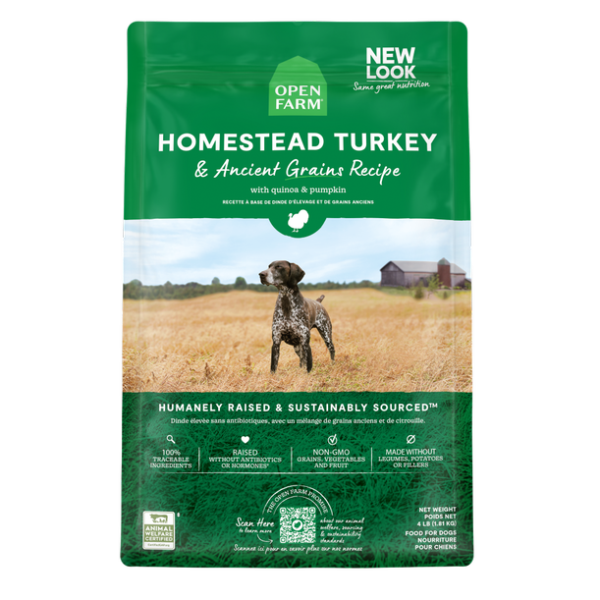 Open Farm - Dog Ancient Grain Homestead Turkey 22 lb