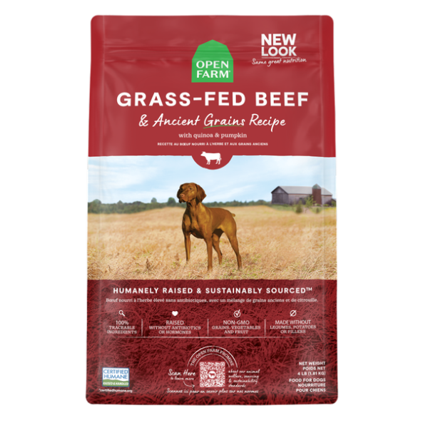 Open Farm - Dog Ancient Grain Grass-Fed Beef 4 lb