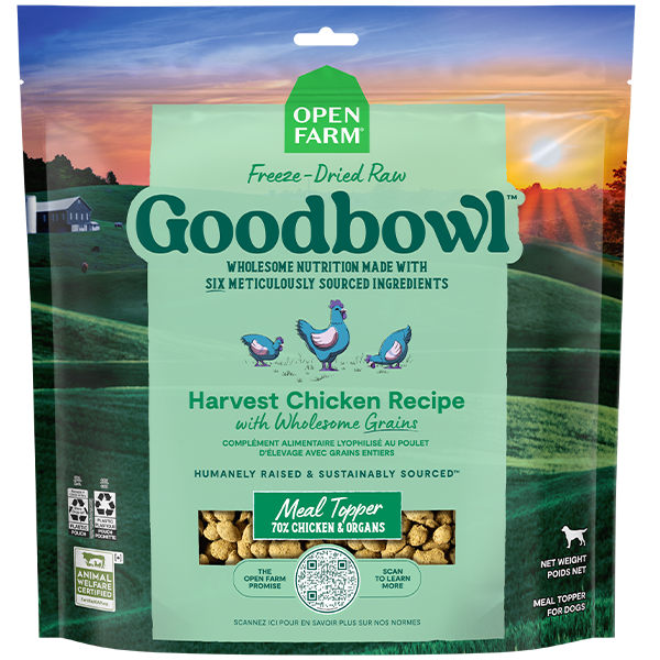 Open Farm - Dog Goodbowl FDR Morsels Chicken&WhlsmGrains 23oz