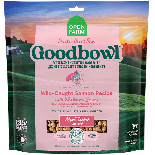 Open Farm - Dog Goodbowl FDR Morsels Salmon&WhlsmGrains 23oz