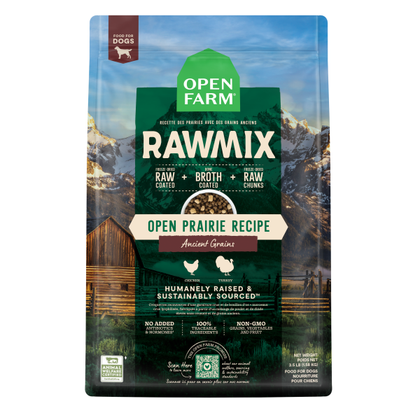 Open Farm - Dog RawMix Ancient Grain Open Prairie 20 lb