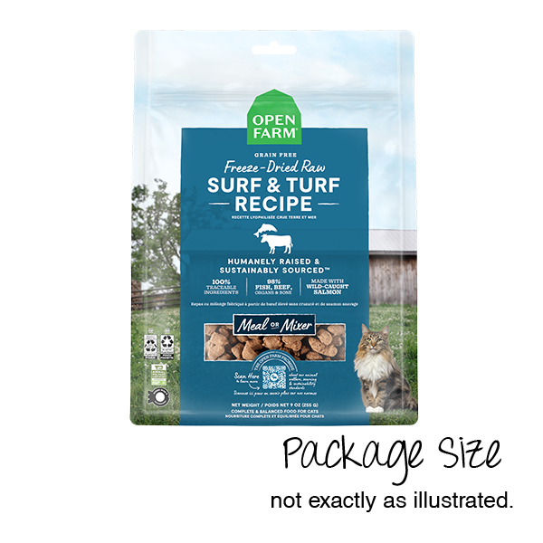Open Farm Cat Freeze-Dried Raw Surf & Turf Morsels 3.5 oz