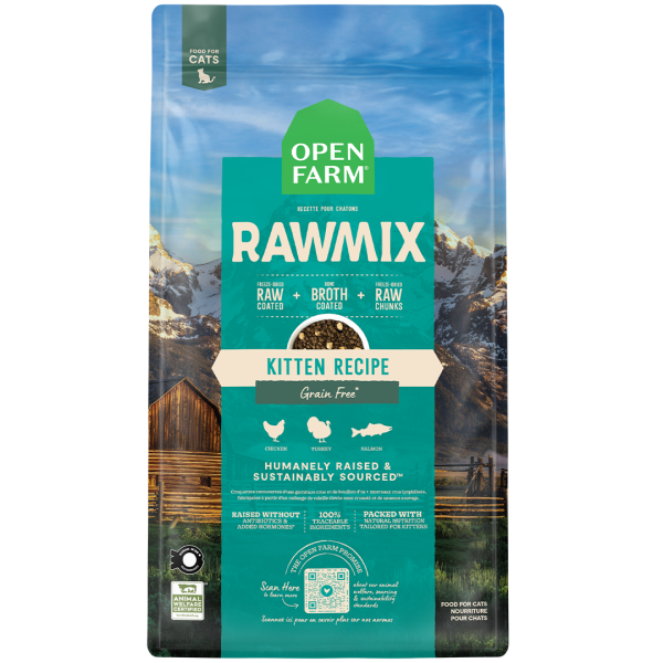Open Farm - Cat RawMix GF Kitten Chk/Trk/Slm 8 lb