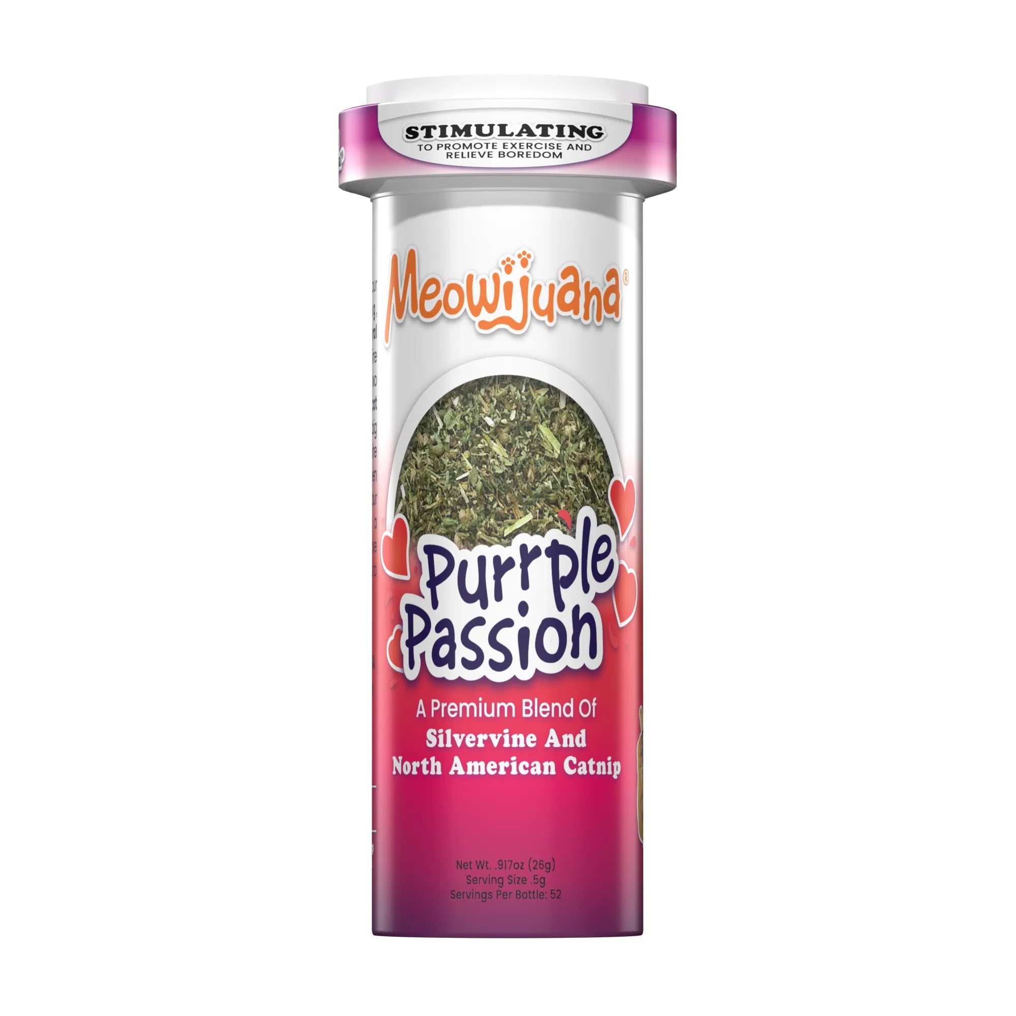 Meowijuana Purrple Passion catnip and silvervine blend for cats