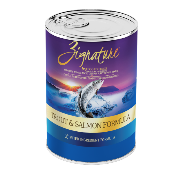 Zignature Limited Ingredient Dog Food – Trout & Salmon Pâté (13 oz, Case of 12)