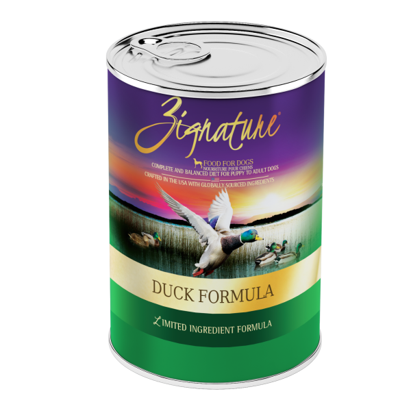 Zignature Limited Ingredient Dog Food – Duck Pâté (13 oz, Case of 12)