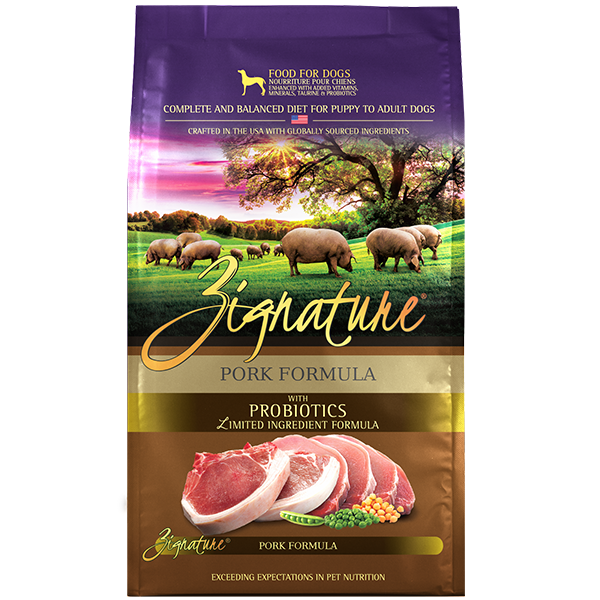 Zignature Limited Ingredient Diet Pork Formula Dry Dog Food 4 lb