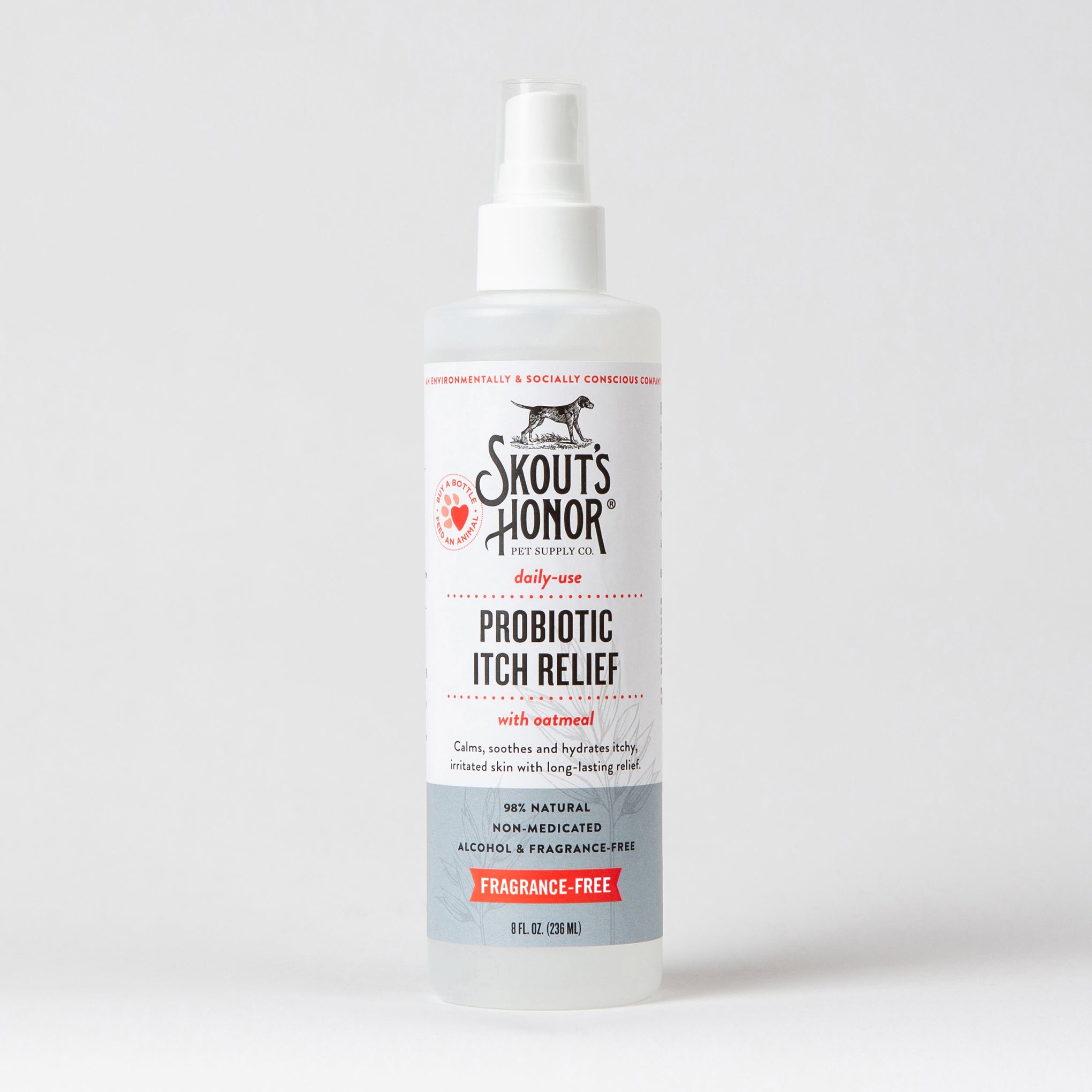 Skout's Honor Beyond Probiotic Itch Relief Spray for sensitive skin 8 oz bottle