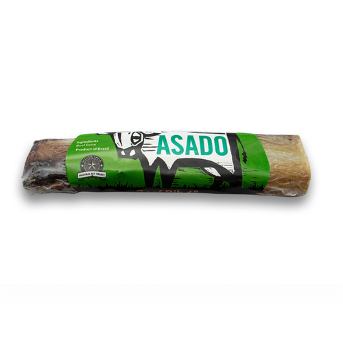Asado 6-inch air-dried beef rib dog chew display box of 50