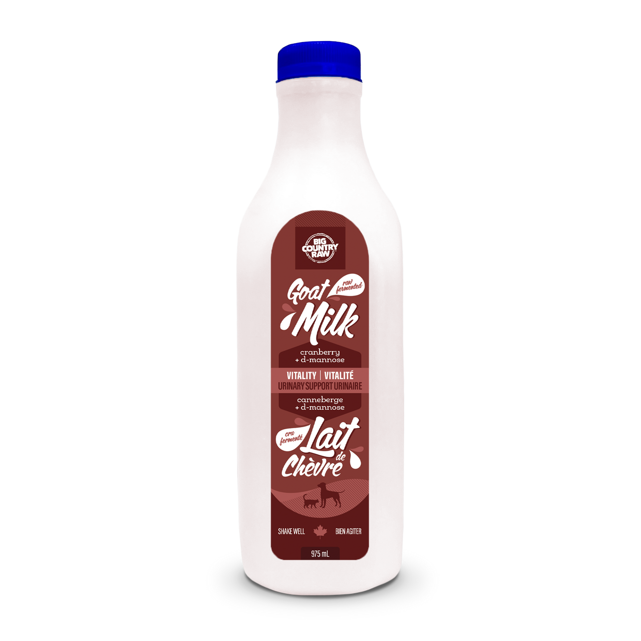 Big Country Raw Raw Goat Milk Vitality Cranberry 975 mL bottle