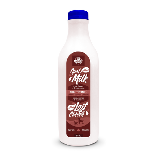 Big Country Raw Raw Goat Milk Vitality Cranberry 975 mL bottle