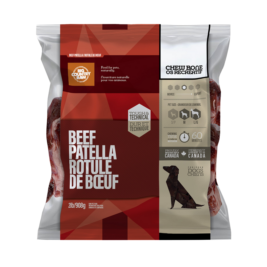 Big Country Raw Beef Patella Bone raw recreational chew bone 2 lb